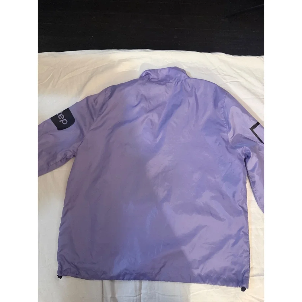 Polaroid Rainbow Windbreaker Jacket Purple 320 Land Camera Logo Pullover‎ XL
